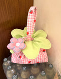 Strawberry plaid floral bag