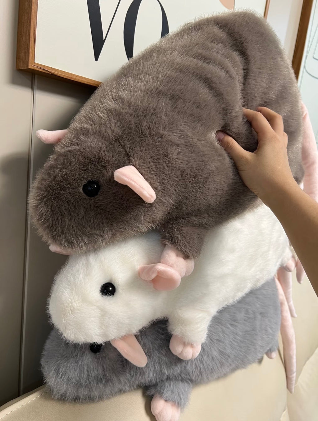 Super-sized squirrel plush toy