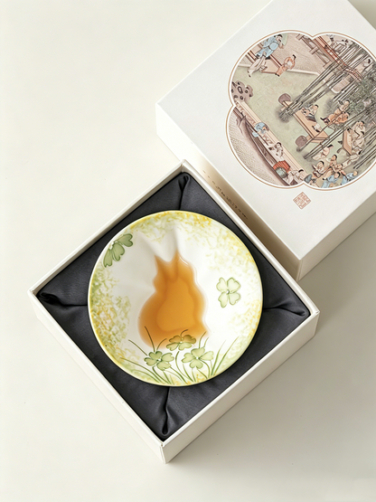 Hand-Painted Cat Tea Cup  | Creative Ceramic Teacup Gift for Cat Lovers