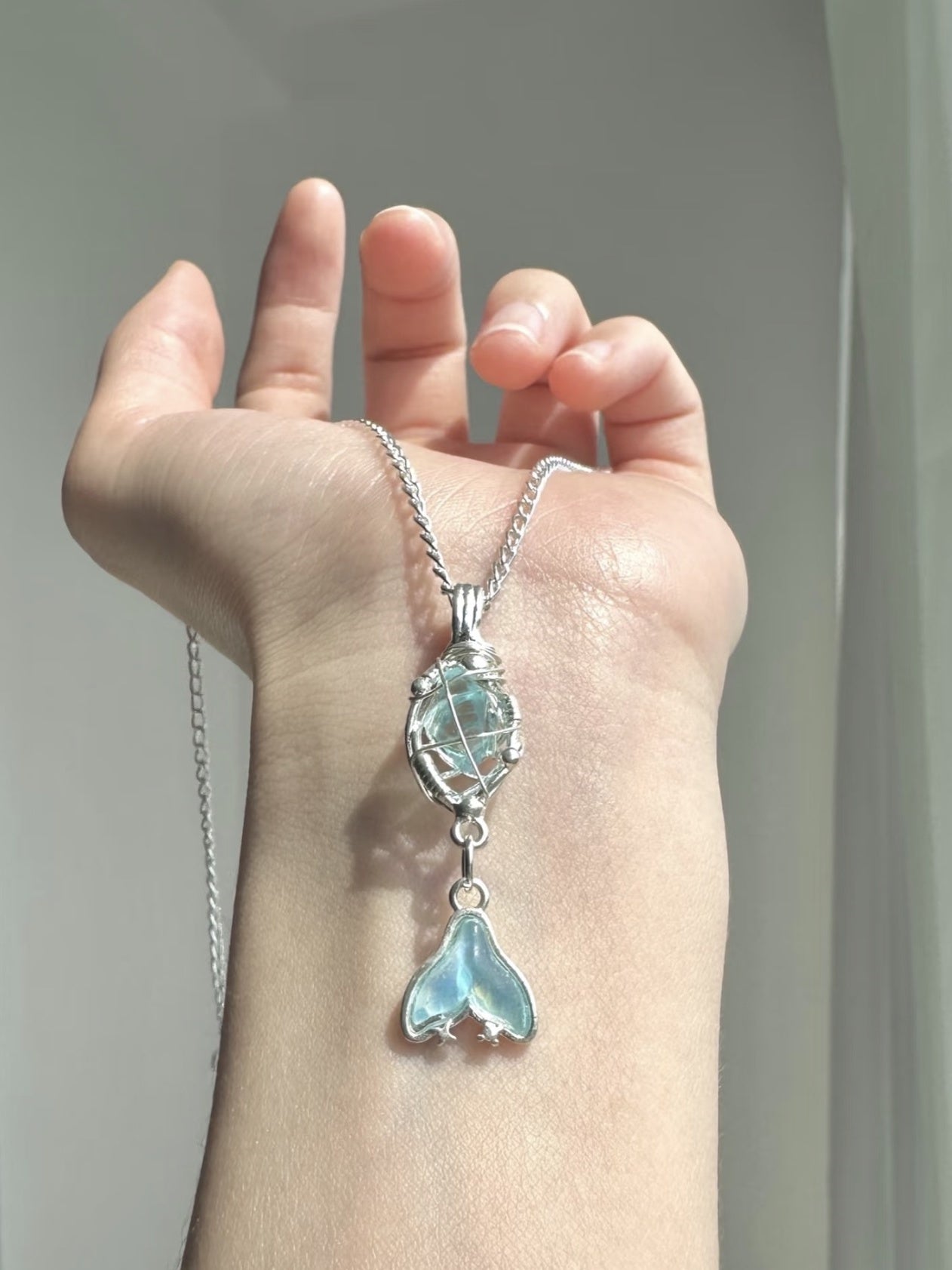 Handmade Pisces necklace