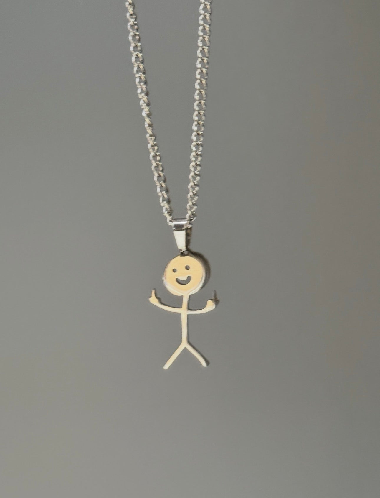 "Civilized Stickman" Fun Necklace