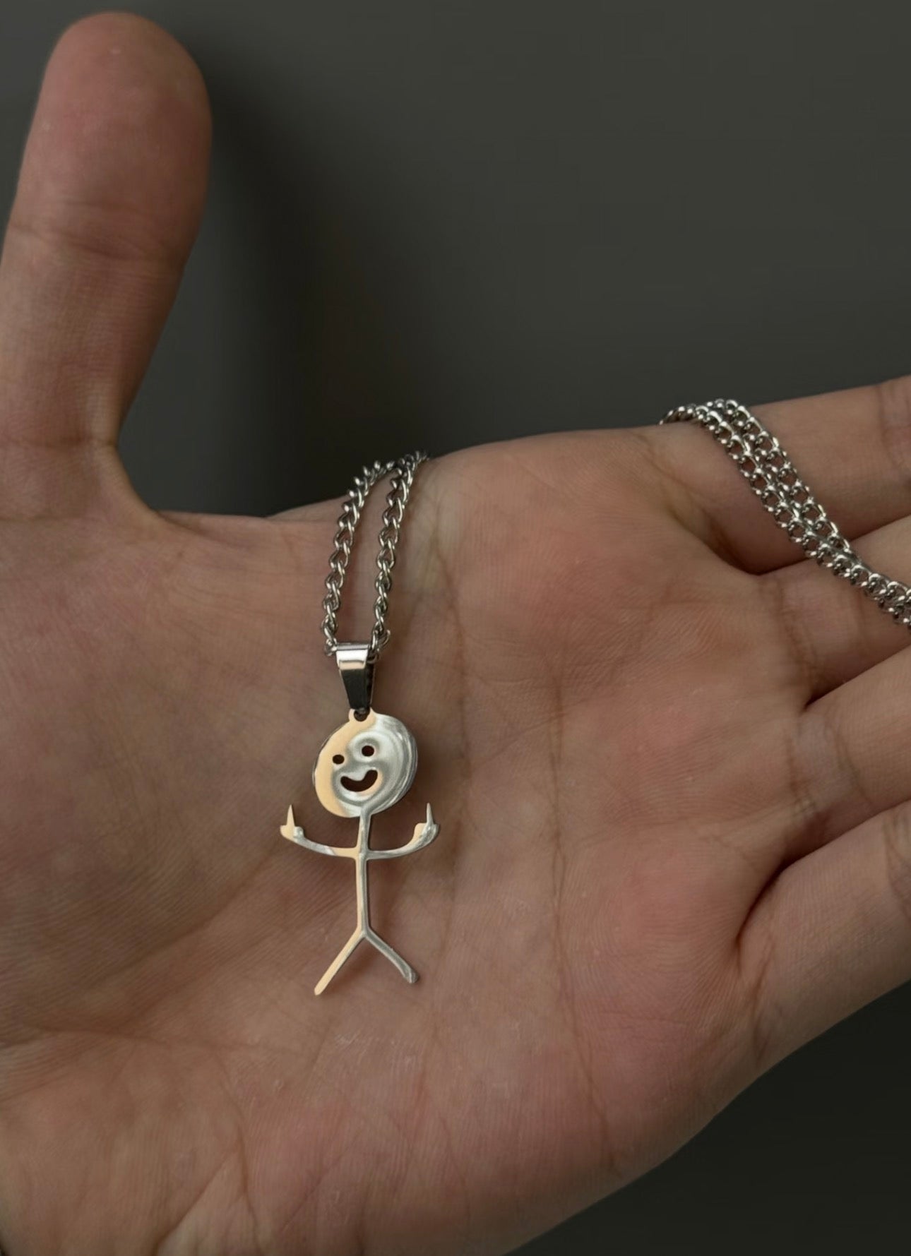 "Civilized Stickman" Fun Necklace