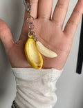 Banana keychain with detachable pulp