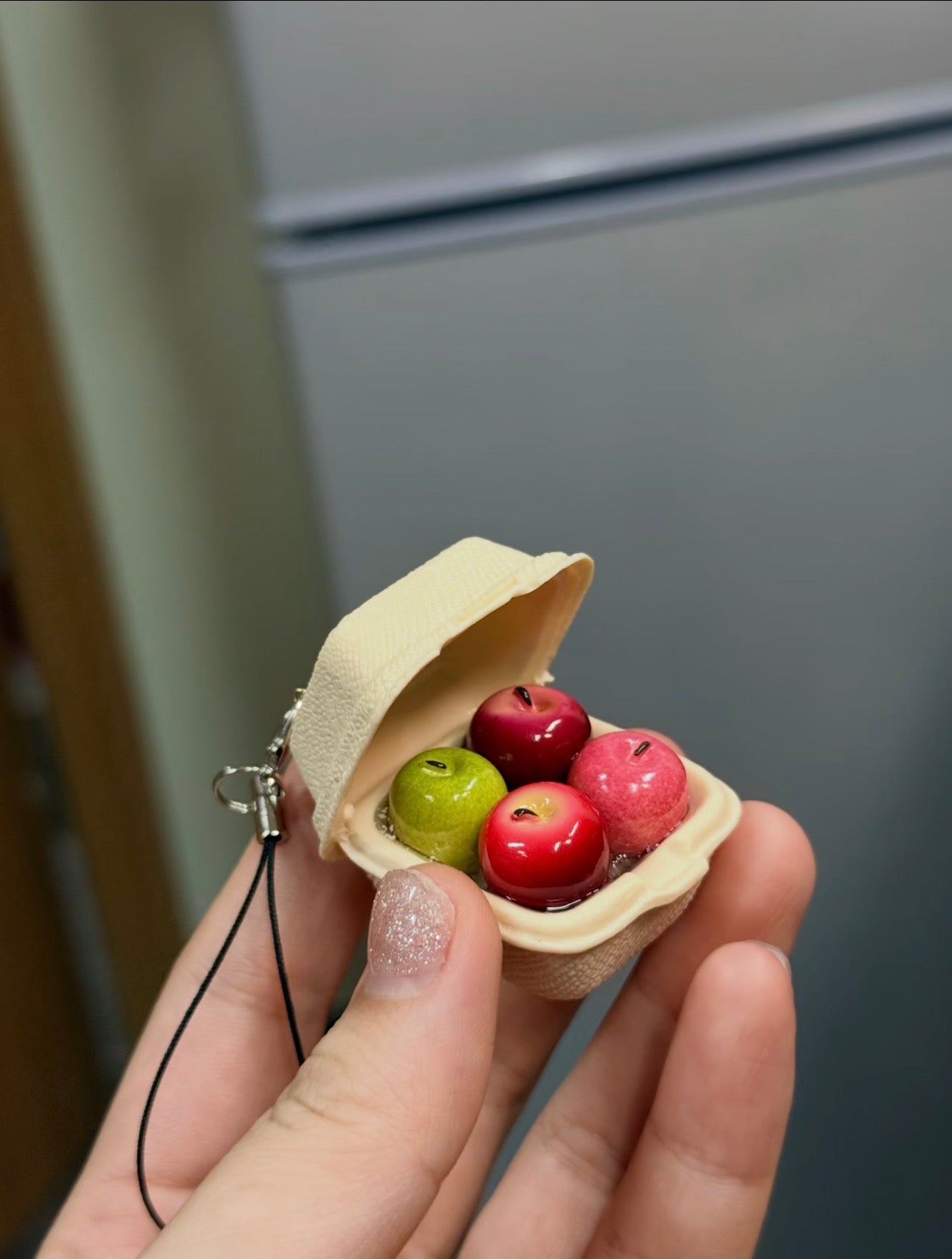 Apple box keychain