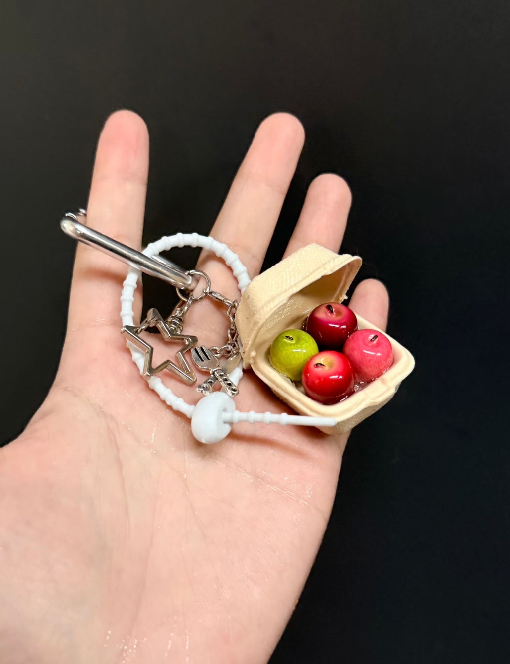 Apple box keychain