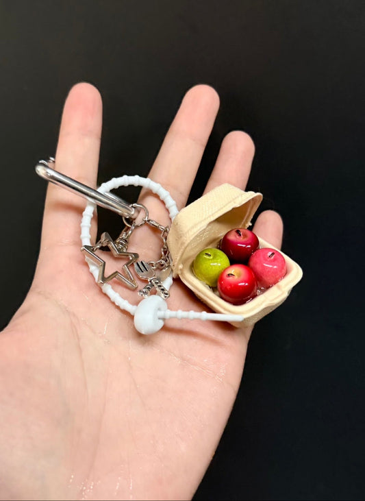 Apple box keychain