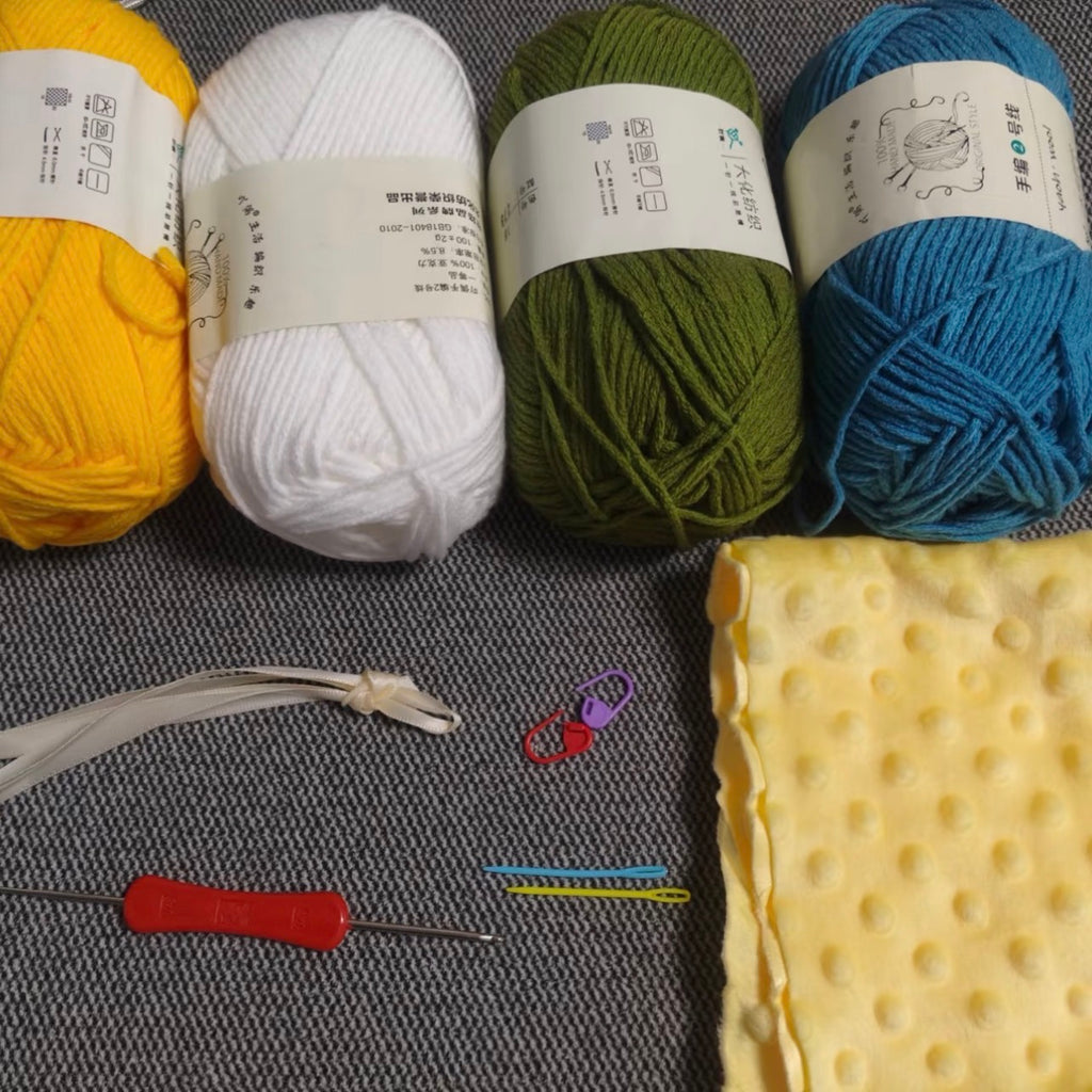 Knitted flower bag material pack, spring/summer crochet bag