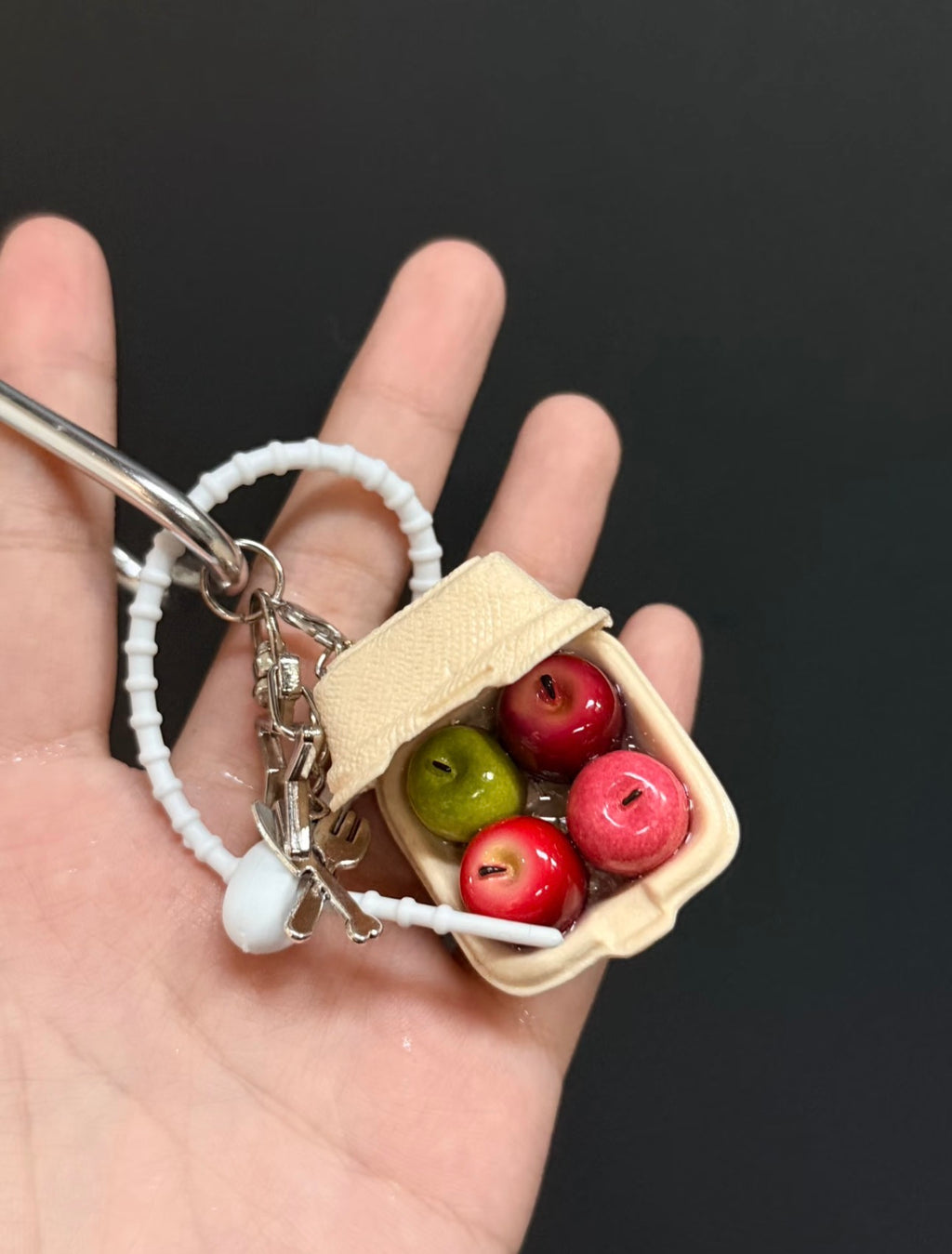 Apple box keychain